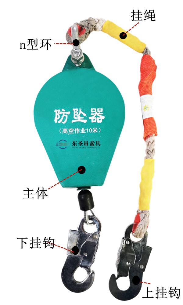 人體速差防墜器外形結構